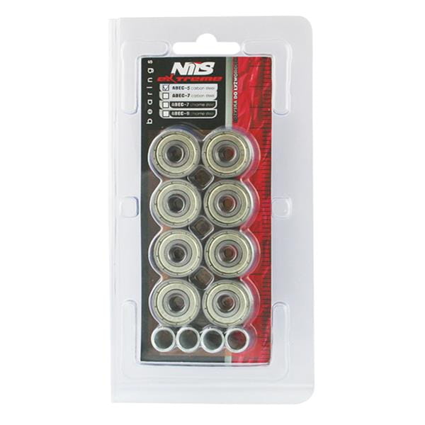 ŁOŻYSKA (8 szt.) ABEC-5 CARBON NILS EXTREME