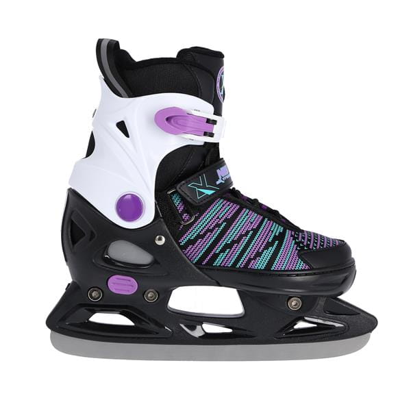 NH2255 A BLACK/VIOLET ROZM. S(33-36) ŁYŻWY HOKEJOWE NILS EXTREME