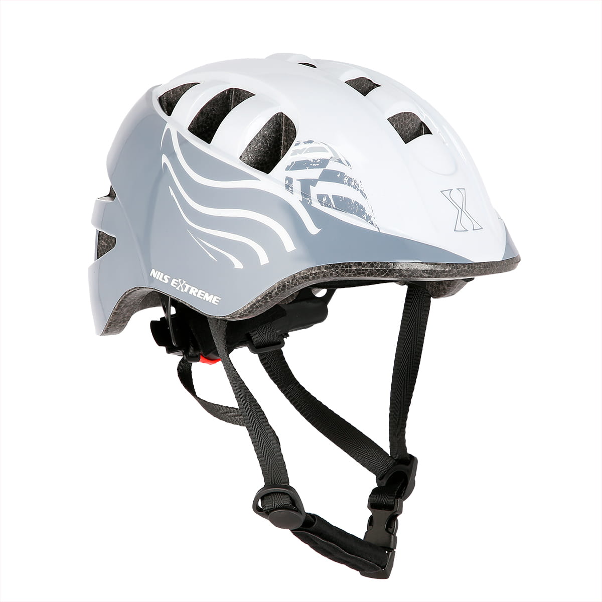KASK DZIECIĘCY MTW08 SZARY NILS EXTREME