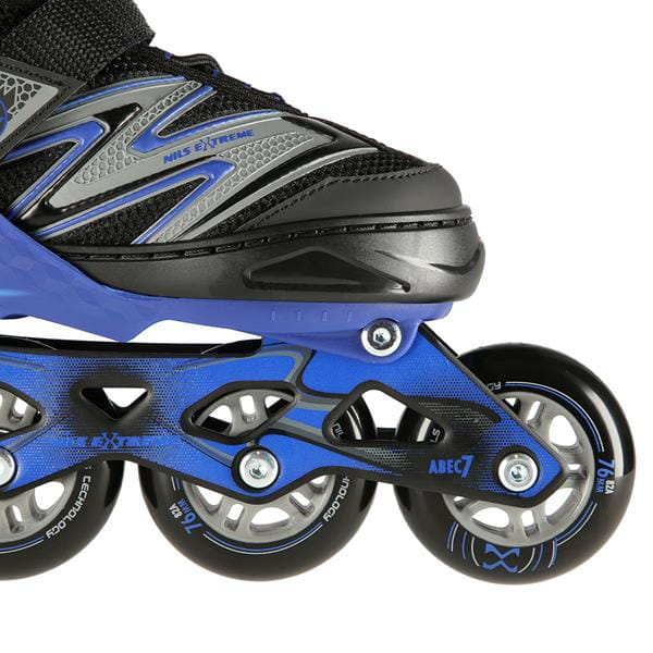 NA11010 CZARNO-NIEBIESKI ROLKI NILS EXTREME