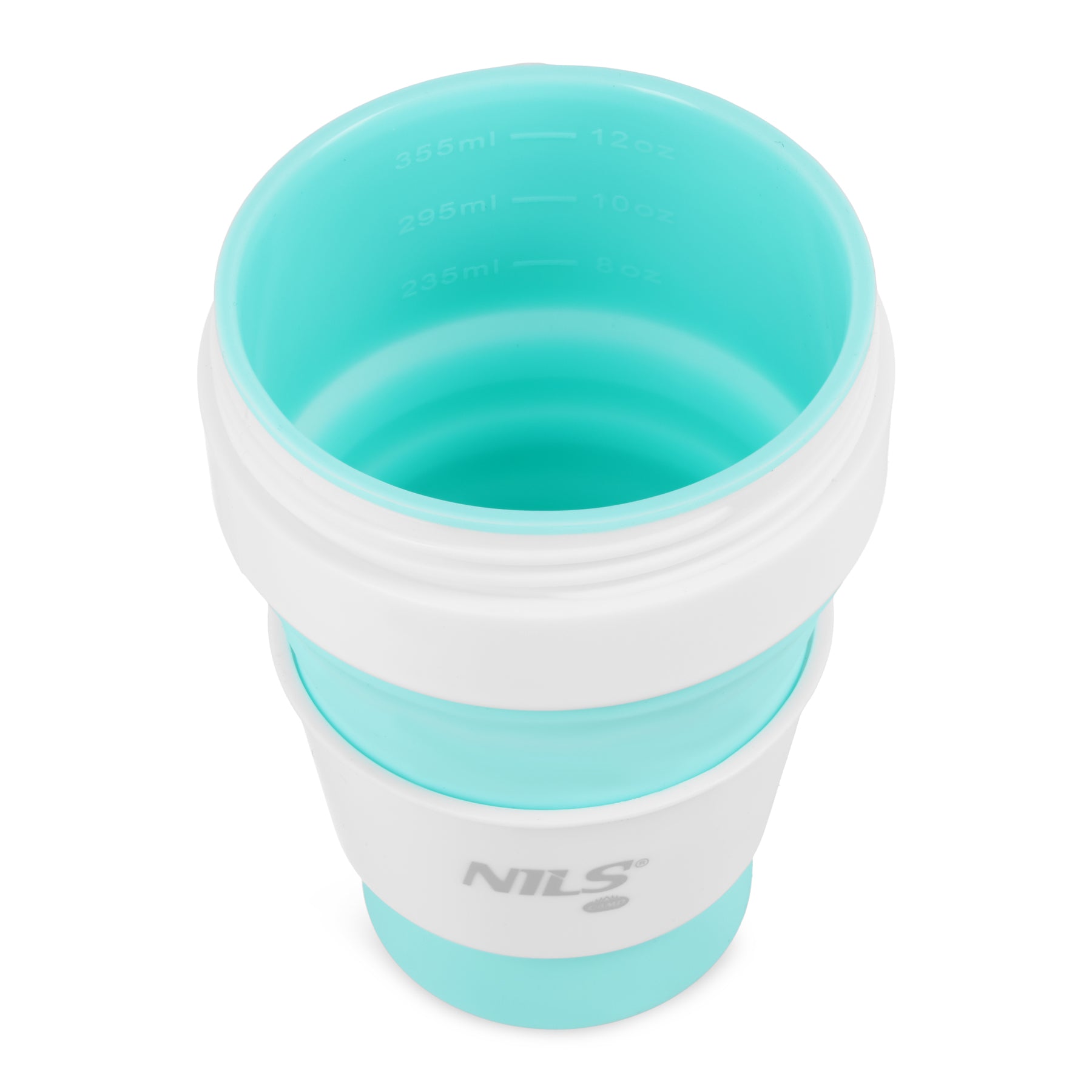 KUBEK SILIKONOWY SKŁADANY 355ML MIĘTOWY NILS CAMP NC4103