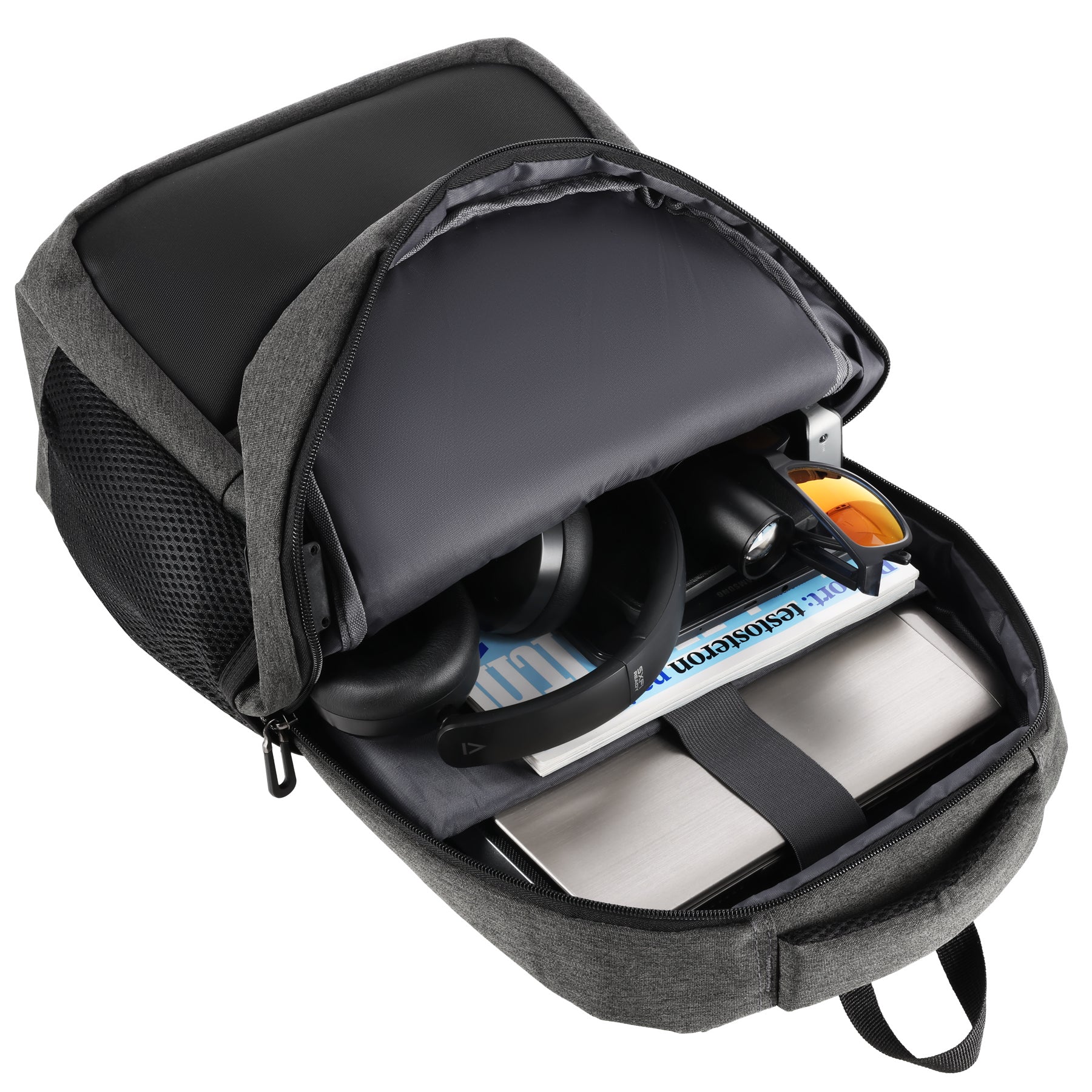 PLECAK MIEJSKI NA LAPTOPA SZARY Z PORTEM USB 18L NILS NC4503