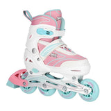 NH11812 A 2w1 WHITE/PINK ŁYŻWOROLKI Z WYM. PŁ. HOKEJOWĄ NILS EXTREME