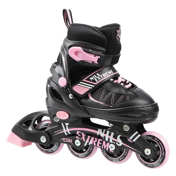 NF7103 A 2w1 BLACK/PINK ROZM. S ŁYŻWOROLKI Z WYM. PŁ. FIGUROWĄ NILS EXTREME