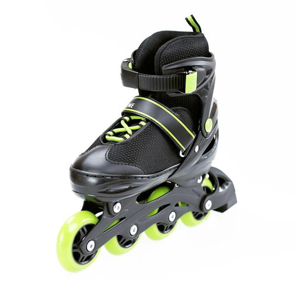 NH7104 A 2w1 BLACK/GREEN ROZM. S ŁYŻWOROLKI Z WYM. PŁ. HOKEJOWĄ NILS EXTREME