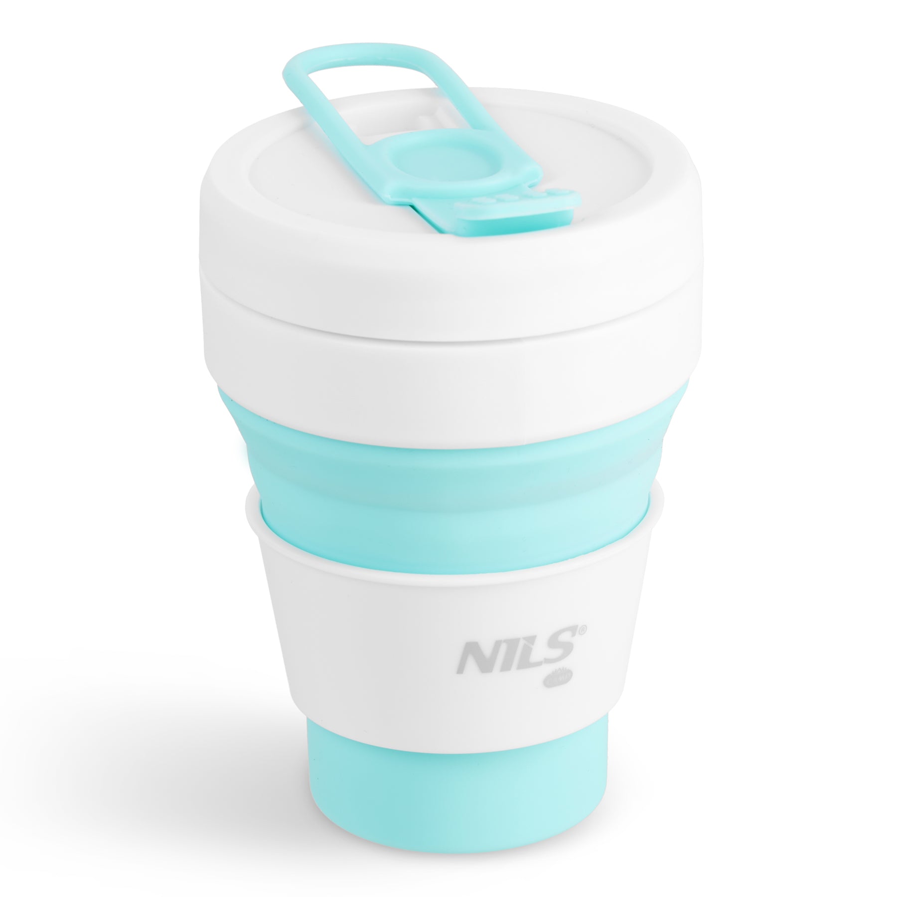 KUBEK SILIKONOWY SKŁADANY 355ML MIĘTOWY NILS CAMP NC4103