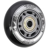 ZESTAW PU 64x24 82A CZARNE N (4 szt.) + ABEC-9 (8 szt.) NILS EXTREME