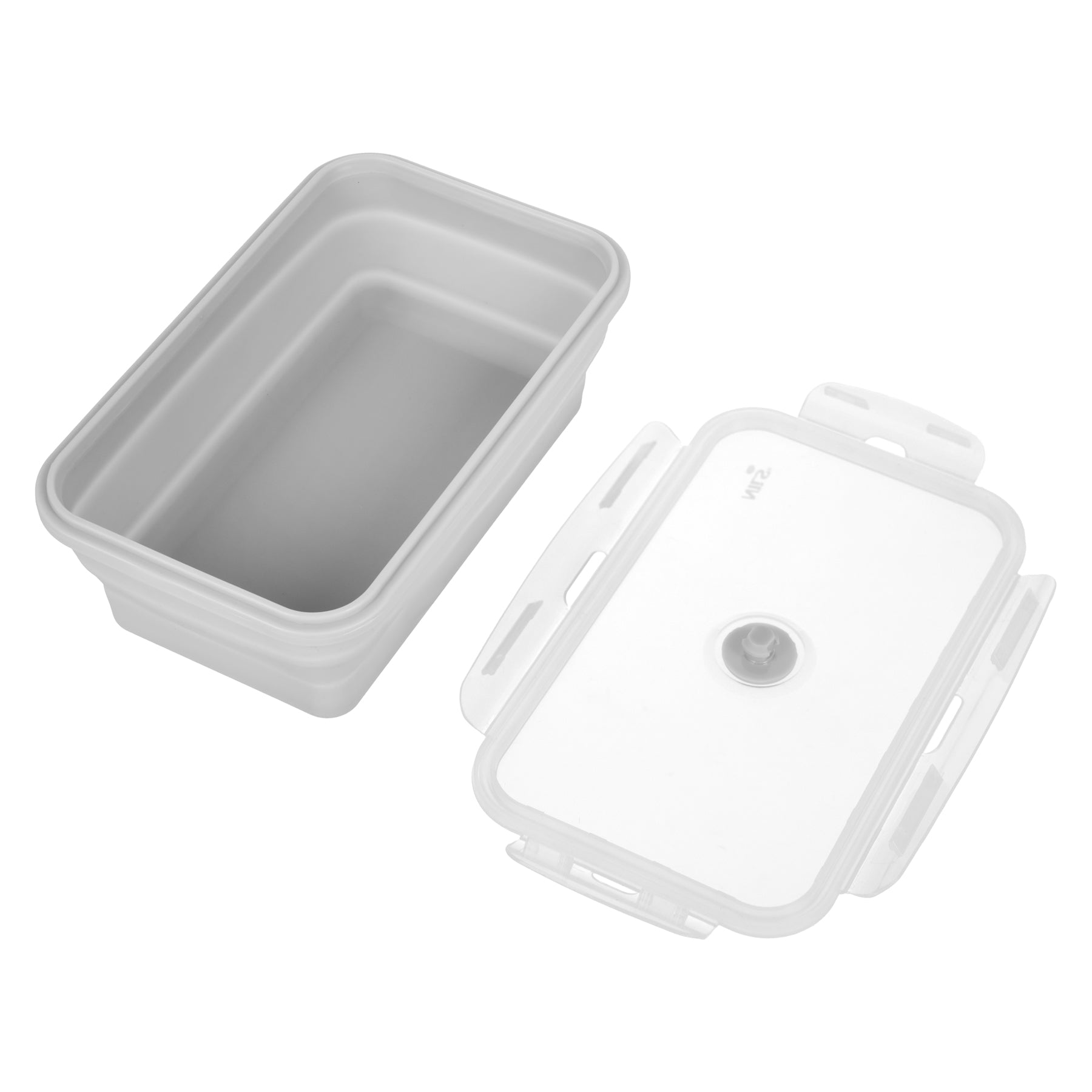 POJEMNIK/LUNCH BOX  SKŁADANY SZARY 1200ML NILS CAMP NC4105