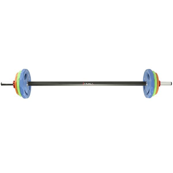 Sztanga fitness SBP22 HMS – zestaw do ćwiczeń siłowych 20 kg