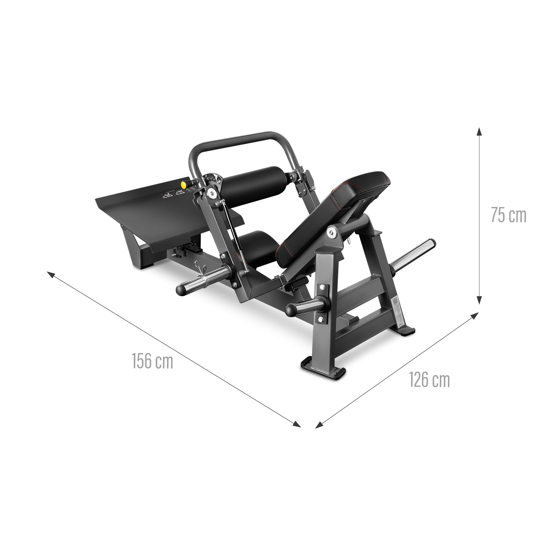 MASZYNA DO ĆWICZEŃ MIĘŚNI POŚLADKÓW HIP THRUST Z WOLNYM CIĘŻAREM COMMERCIAL HMS MHT01