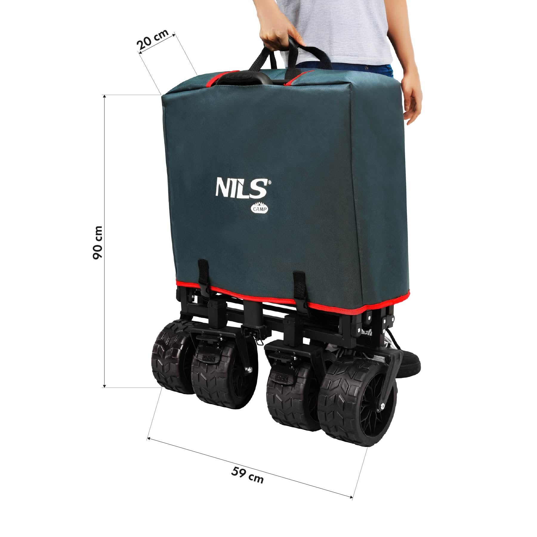 WÓZEK ANTRACYT 160L NILS CAMP NC2601