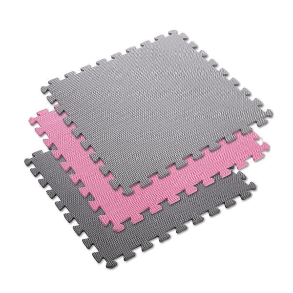 MP10  MATA PUZZLE MULTIPACK PINK-GREY 9 ELEMENTÓW 10MM ONE FITNESS