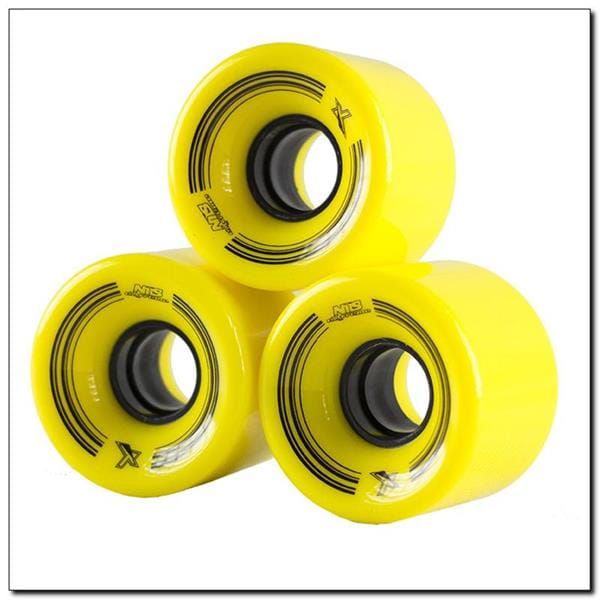 KP-6045 YELLOW 60x45 MM (4 szt.) KÓŁKA KAUCZUKOWE DO PENNYBOARD NILS EXTREME