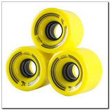 KP-6045 YELLOW 60x45 MM (4 szt.) KÓŁKA KAUCZUKOWE DO PENNYBOARD NILS EXTREME