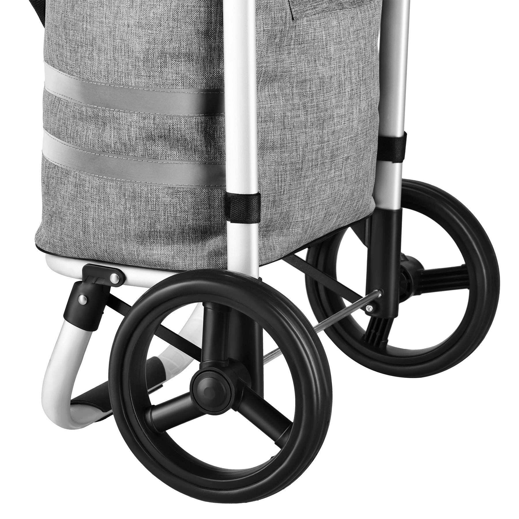 WÓZEK NA ZAKUPY SKŁADANY PREMIUM 50L SZARY NILS NC4305
