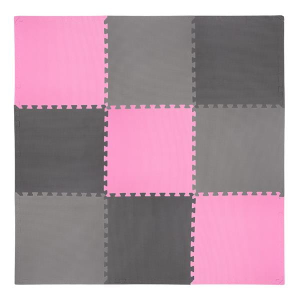 MP10  MATA PUZZLE MULTIPACK PINK-GREY 9 ELEMENTÓW 10MM ONE FITNESS