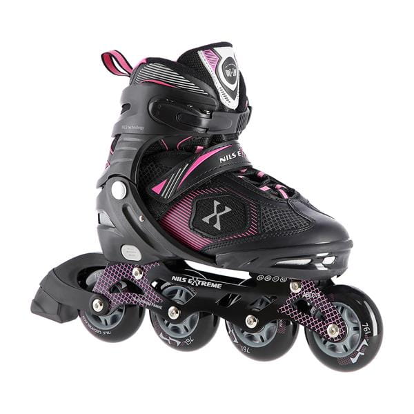 NA9080 CZARNO/FIOLETOWE ROLKI NILS EXTREME