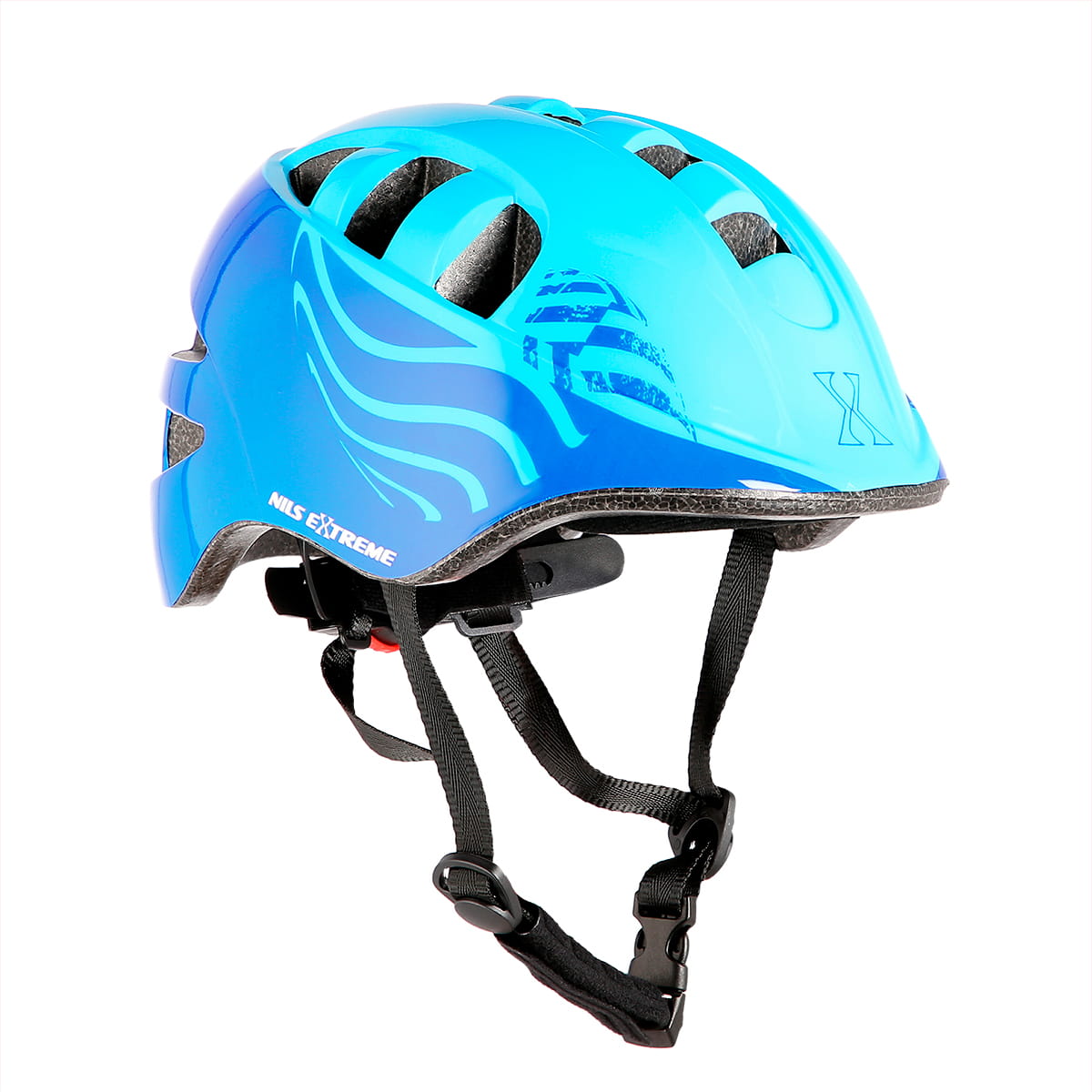 KASK DZIECIĘCY MTW08 NIEBIESKI NILS EXTREME