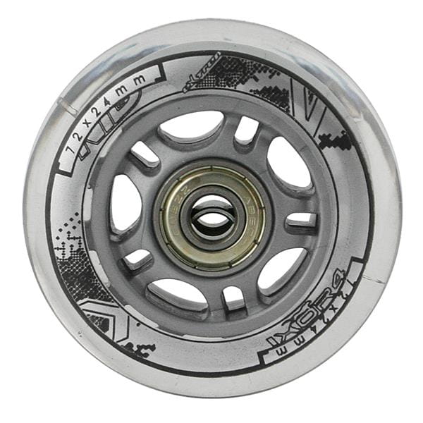 ZESTAW PU 72x24 82A PRZEZROCZYSTE (4 szt.) + ABEC-7 (8 szt.) NILS EXTREME