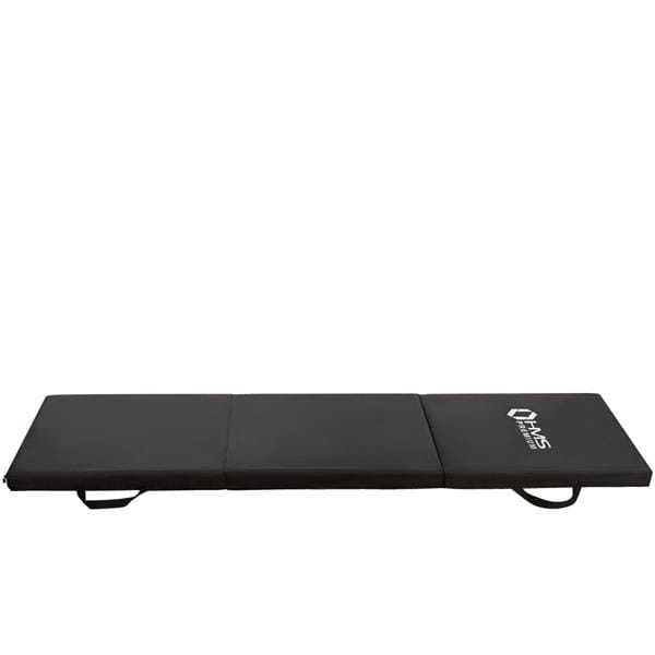 MATERAC GIMNASTYCZNY SKŁADANY 1800x600MM BLACK HMS PREMIUM MGS02