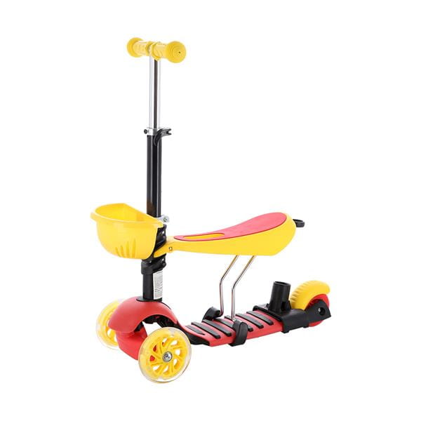 HLB07  4w1 BLACK-YELLOW-RED HULAJNOGA DZIECIĘCA SIGNA