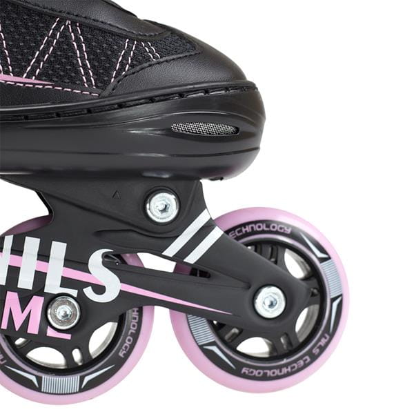 NF7103 A 2w1 BLACK/PINK ROZM. S ŁYŻWOROLKI Z WYM. PŁ. FIGUROWĄ NILS EXTREME