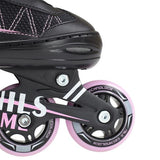 NF7103 A 2w1 BLACK/PINK ROZM. S ŁYŻWOROLKI Z WYM. PŁ. FIGUROWĄ NILS EXTREME