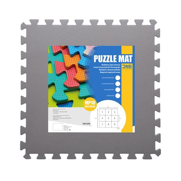MP10  MATA PUZZLE MULTIPACK PINK-GREY 9 ELEMENTÓW 10MM ONE FITNESS