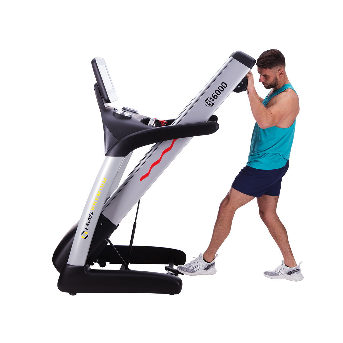 ZESTAW BE6000 BIEŻNIA ELEKTRYCZNA SEMI COMMERCIAL HMS PREMIUM+KSIĄŻKA SLOW JOGGING