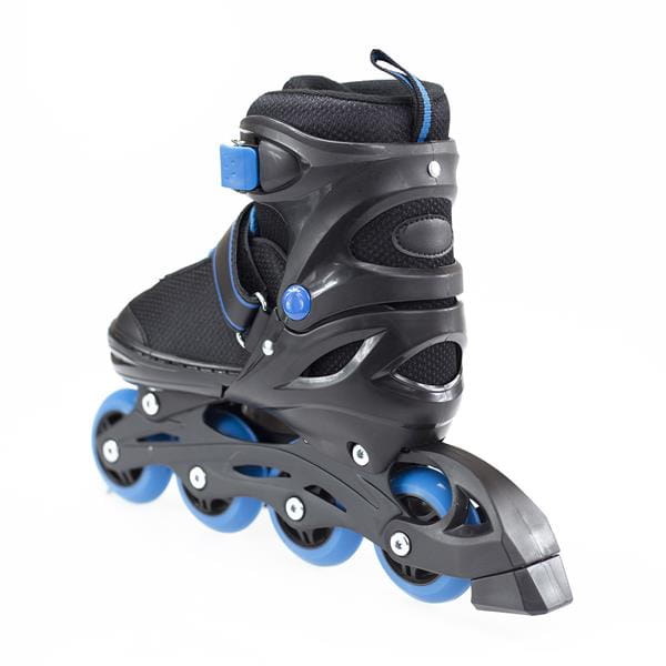 NH7104 A 2w1 BLACK/BLUE ROZM. S ŁYŻWOROLKI Z WYM. PŁ. HOKEJOWĄ NILS EXTREME