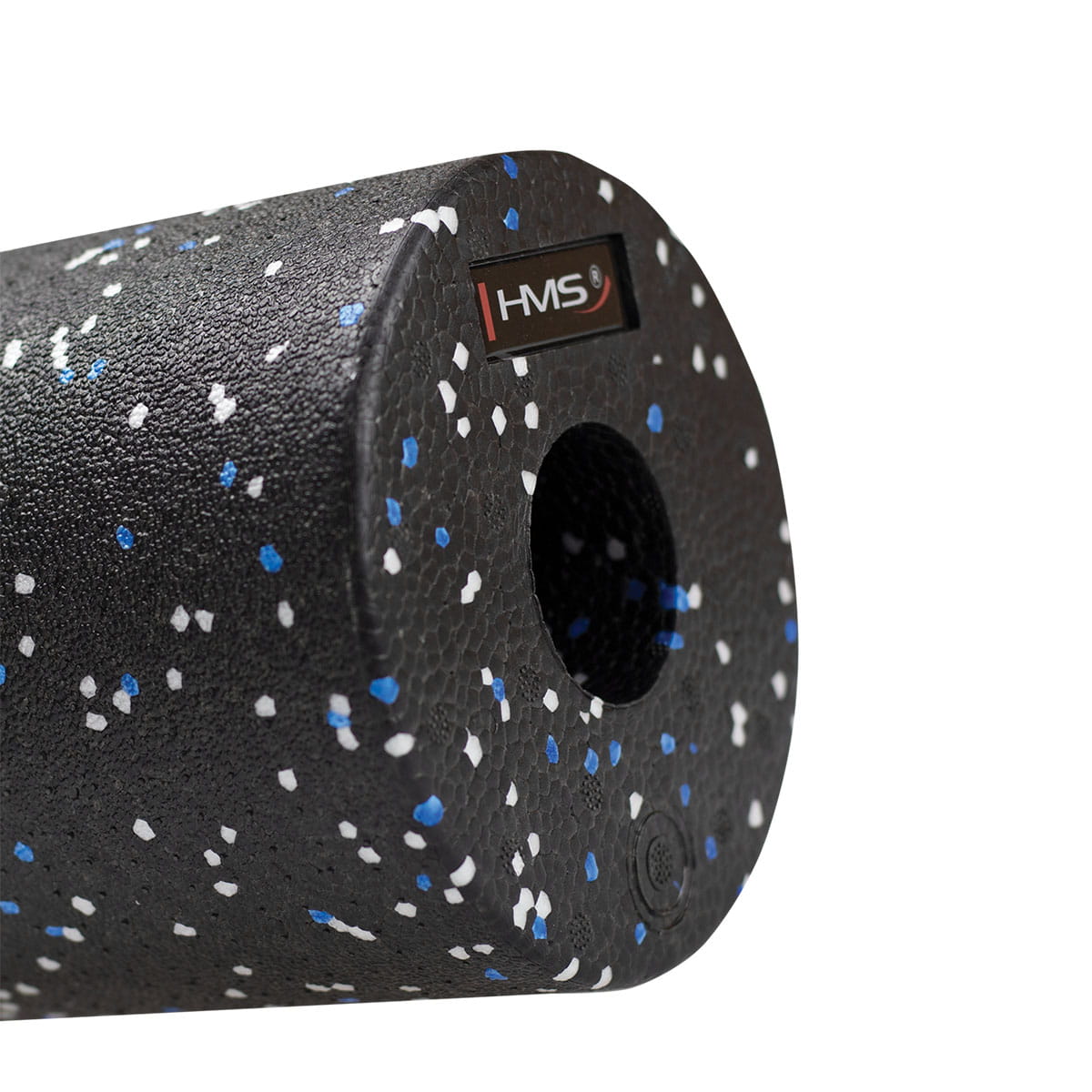 FS114 BLACK/BLUE DOTS 30CM WAŁEK/ROLLER FITNESS HMS