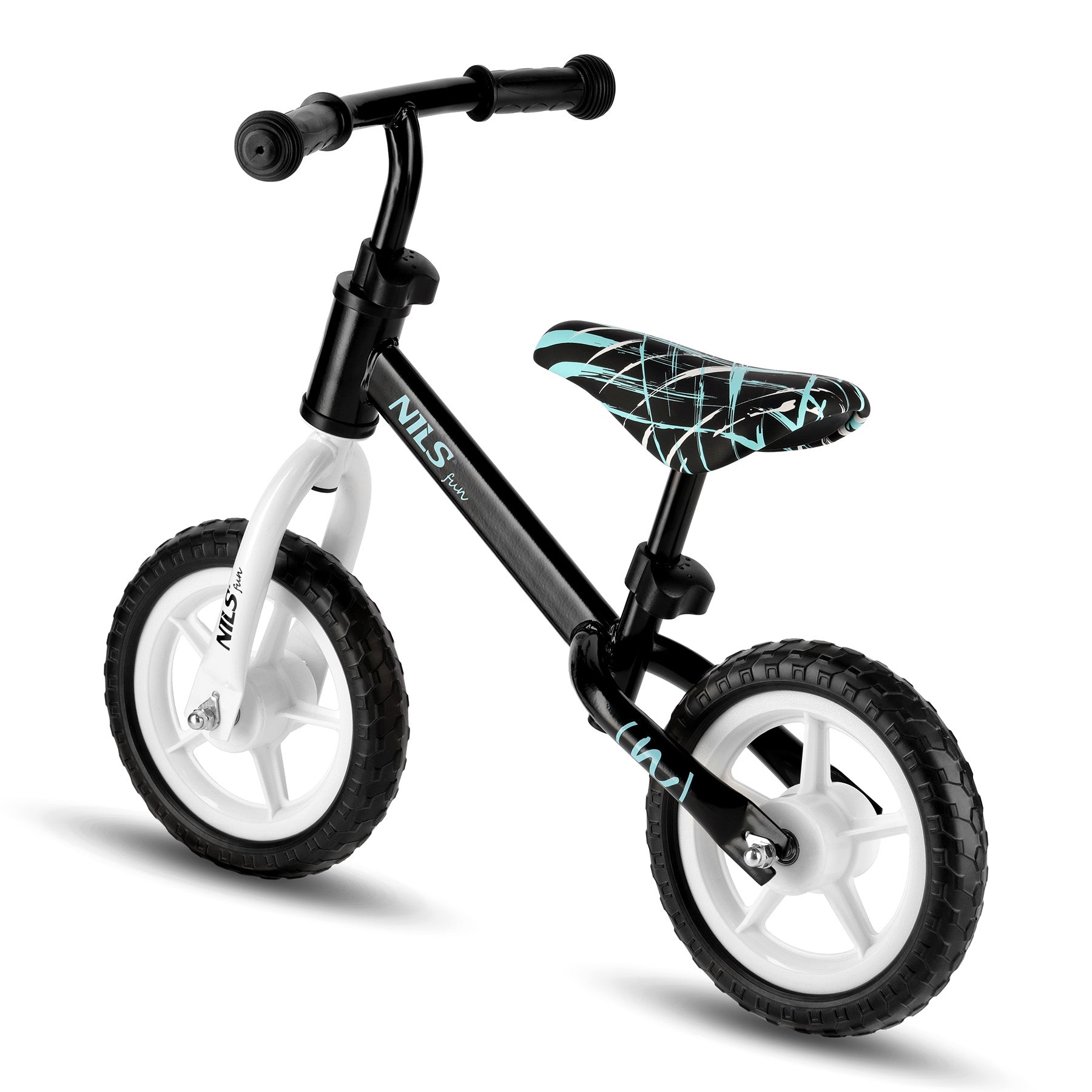 ROWEREK BIEGOWY CZARNY KOŁA 10'' NILS FUN RB134
