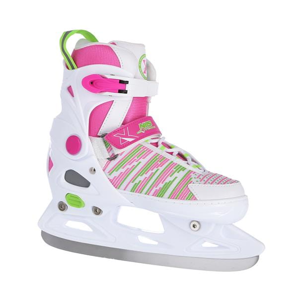 NH2255 A WHITE/PINK ROZM. S(33-36) ŁYŻWY HOKEJOWE NILS EXTREME