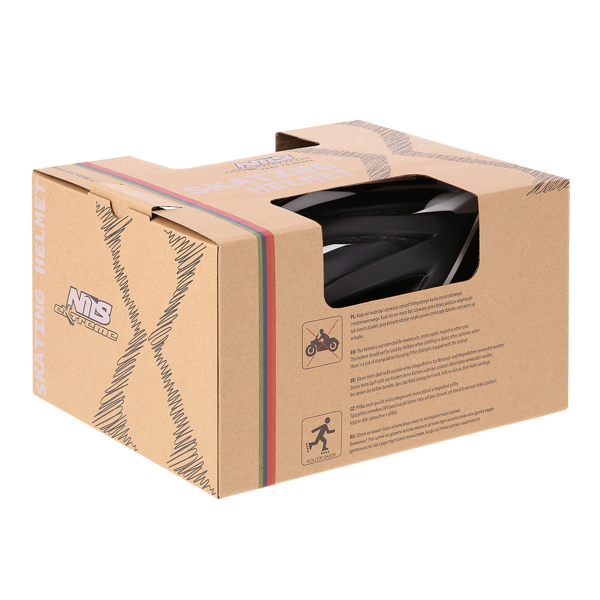 MTW202 CZARNO-BIAŁY KASK NILS EXTREME