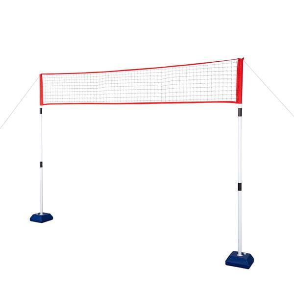SIATKA MULTIFUNKCYJNA BADMINTON+TENIS+SIATKÓWKA POKROWIEC PEŁNY NILS NT0300 3w1