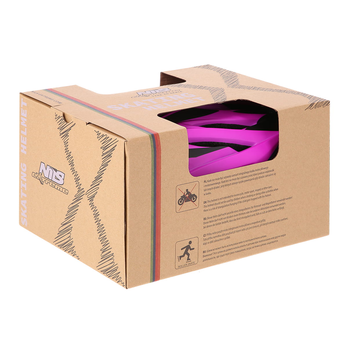 MTW202 FIOLETOWO-NIEBIESKI KASK NILS EXTREME
