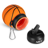 BUTELKA SPORTOWA SKŁADANA 550ML BASKETBALL NILS NC4104