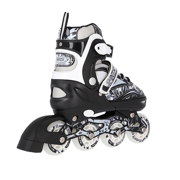 NH10927 A 2w1 BLACK ŁYŻWOROLKI Z WYM. PŁ. HOKEJOWĄ NILS EXTREME