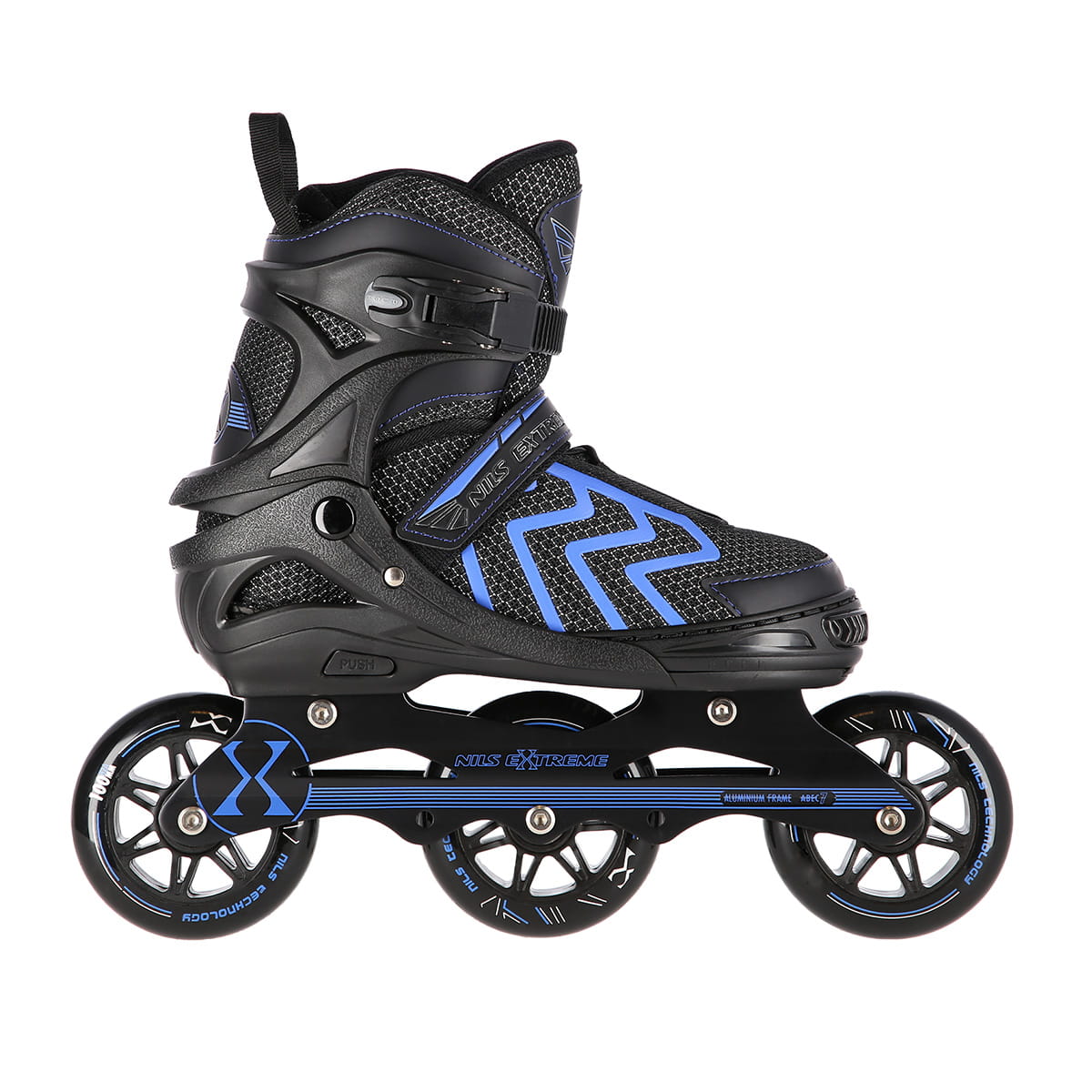 NA19318 CZARNO-NIEBIESKI ROLKI NILS EXTREME
