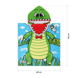 RĘCZNIK PONCZO CROCODILE NILS AQUA NAR20