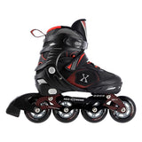 NA9080 CZARNO/CZERWONE ROLKI NILS EXTREME