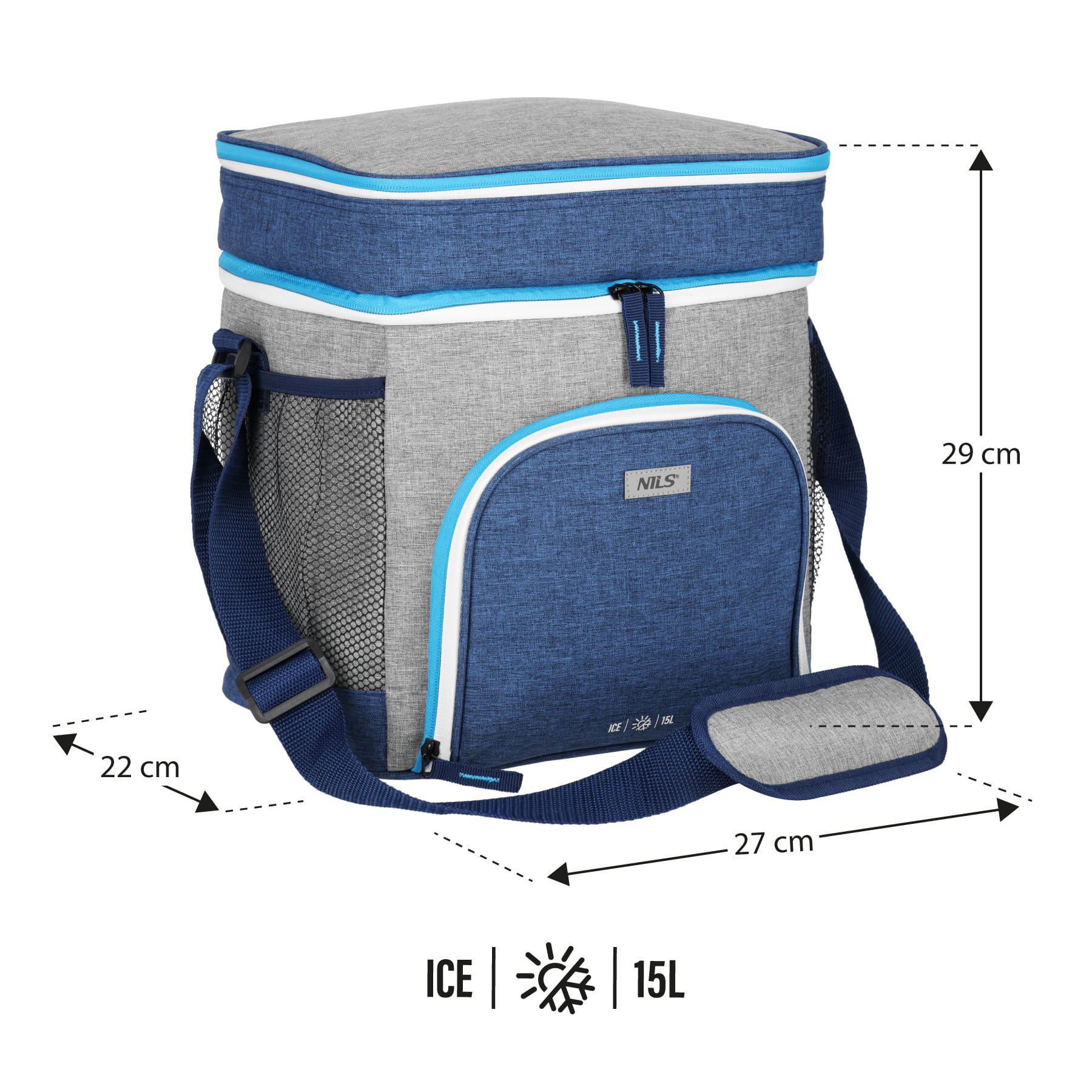 TORBA TERMICZNA NIEBIESKA 15L NILS NC2902