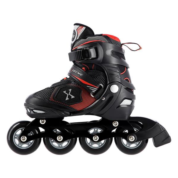 NA9080 CZARNO/CZERWONE ROLKI NILS EXTREME