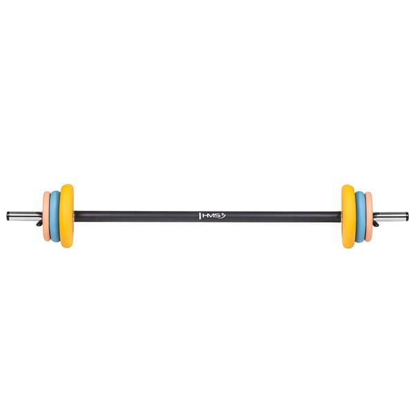 Sztanga fitness SBP25 HMS – zestaw 20 kg do ćwiczeń siłowych