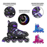 NJ4613 A PURPUROWY ŁYŻWOROLKI NILS EXTREME