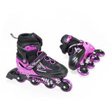 NF7104 A 2w1 BLACK/D. PINK ROZM. S ŁYŻWOROLKI Z WYM. PŁ. FIGUROWĄ NILS EXTREME