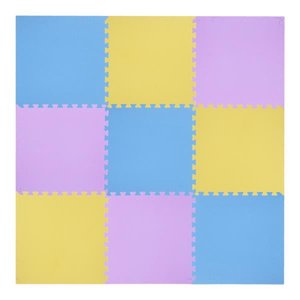 MP10 MATA PUZZLE MULTIPACK YELLOW-BLUE-PURPLE 9 ELEMENTÓW 10MM ONE FITNESS