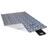 NC8014 NIEBIESKI FLAMINGI KOC PIKNIKOWY 220x200 PE ALU NILS CAMP
