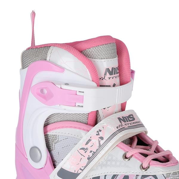 NF10927 A 2w1 PINK ŁYŻWOROLKI Z WYM. PŁ. FIGUROWĄ NILS EXTREME