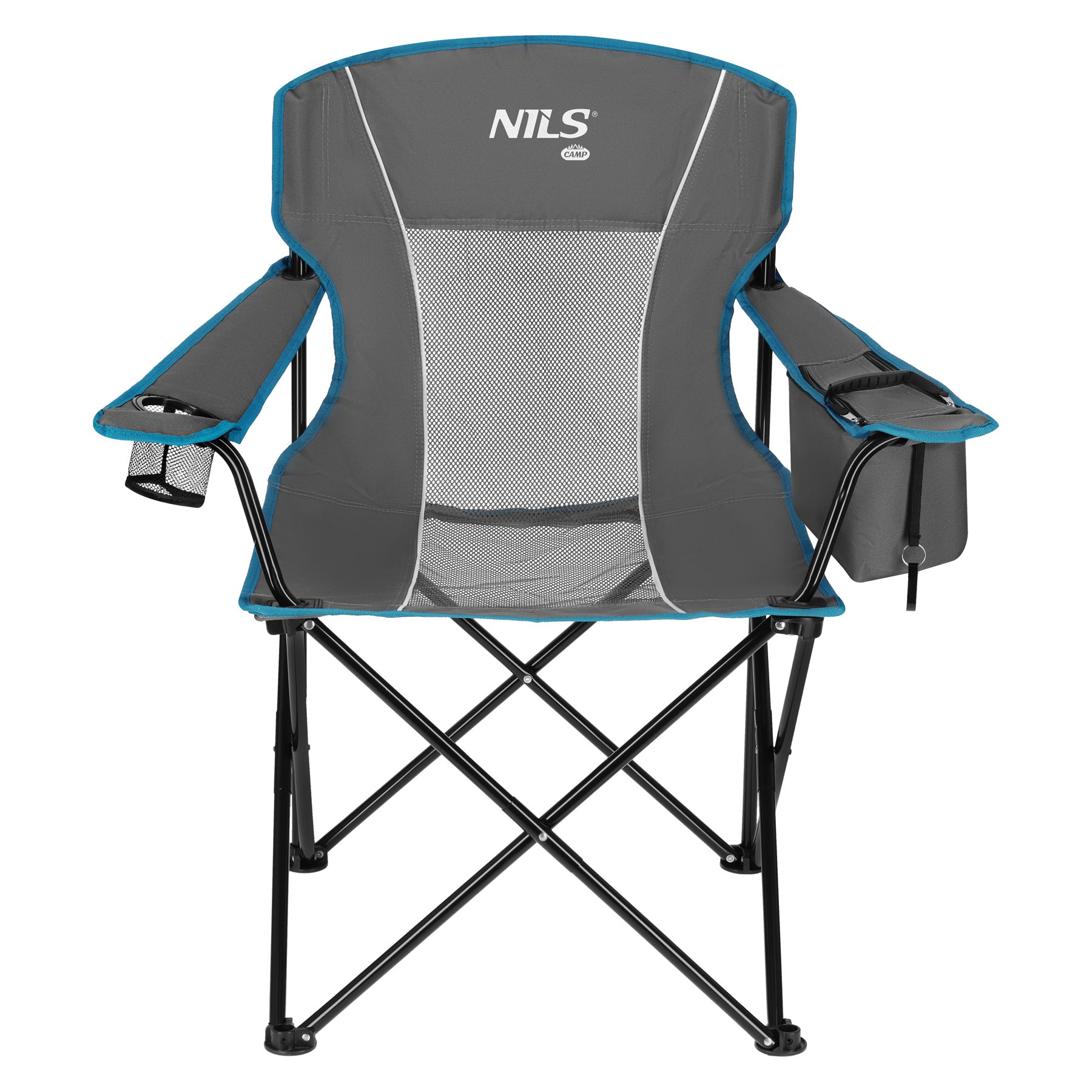 KRZESŁO TURYSTYCZNE SZARE NILS CAMP NC3706